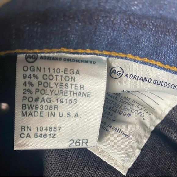 Adriano Goldschmied The Stilt Cigarette Leg Dark Wash Blue Skinny Jeans Size 26R - Picture 4 of 11